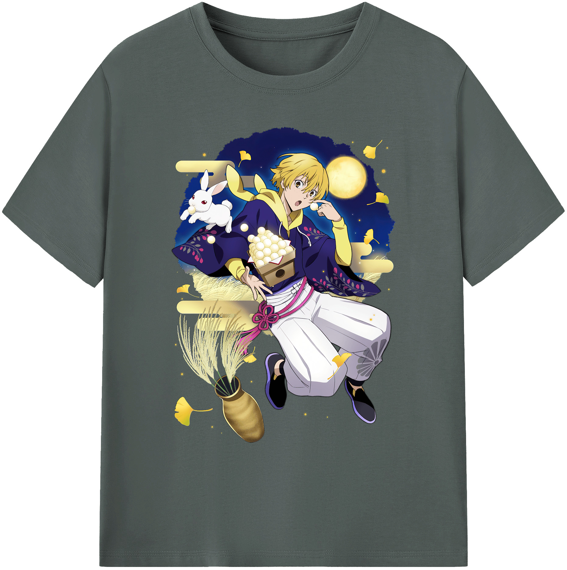 （画像用） 文豪ストレイドッグス Bungo Stray Dogs 綿100％ メンズ半袖Tシャツ｜肌触りやわらか＆通気性